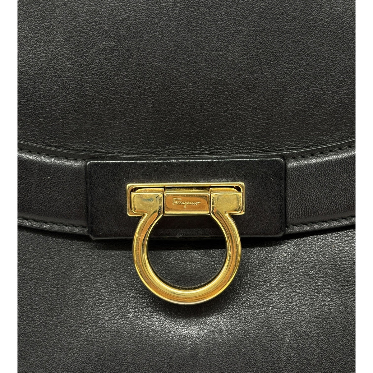 SALVATORE FERRAGAMO 2 WAY Bag FZ-2-G395 Black