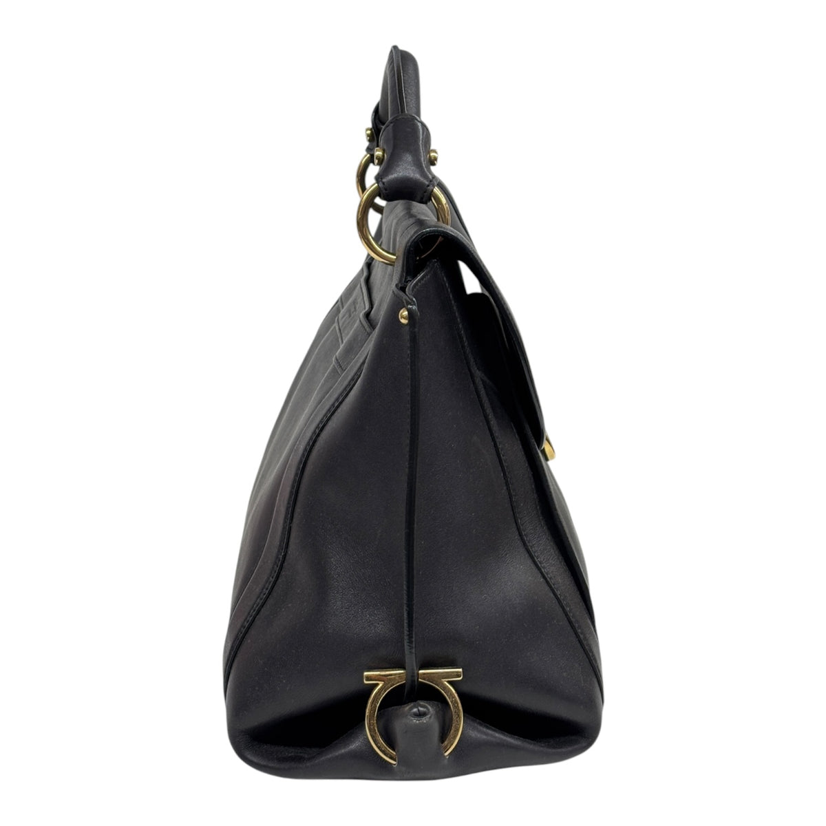 SALVATORE FERRAGAMO 2 WAY Bag FZ-2-G395 Black
