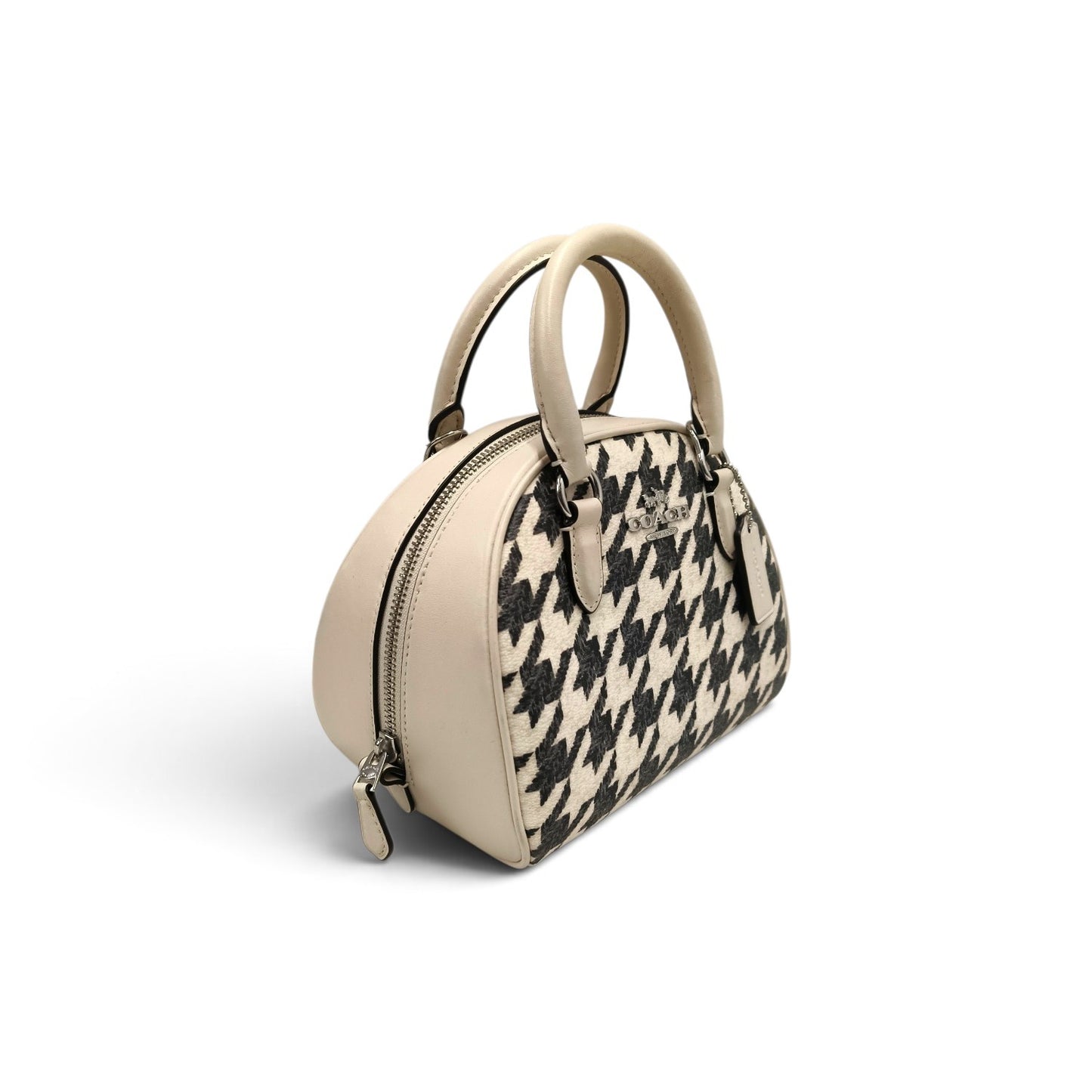 COACH 2WAY Bag CJ628 Beige And Black Rank B