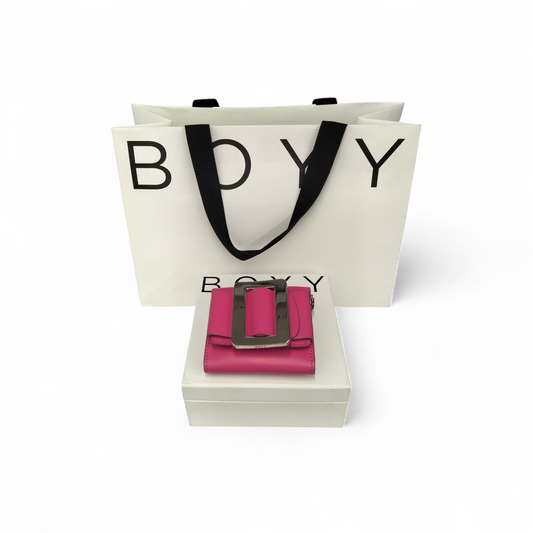 BOYY Shoulder Pouch Shocking Pink Buckle coin purse Rank (B)