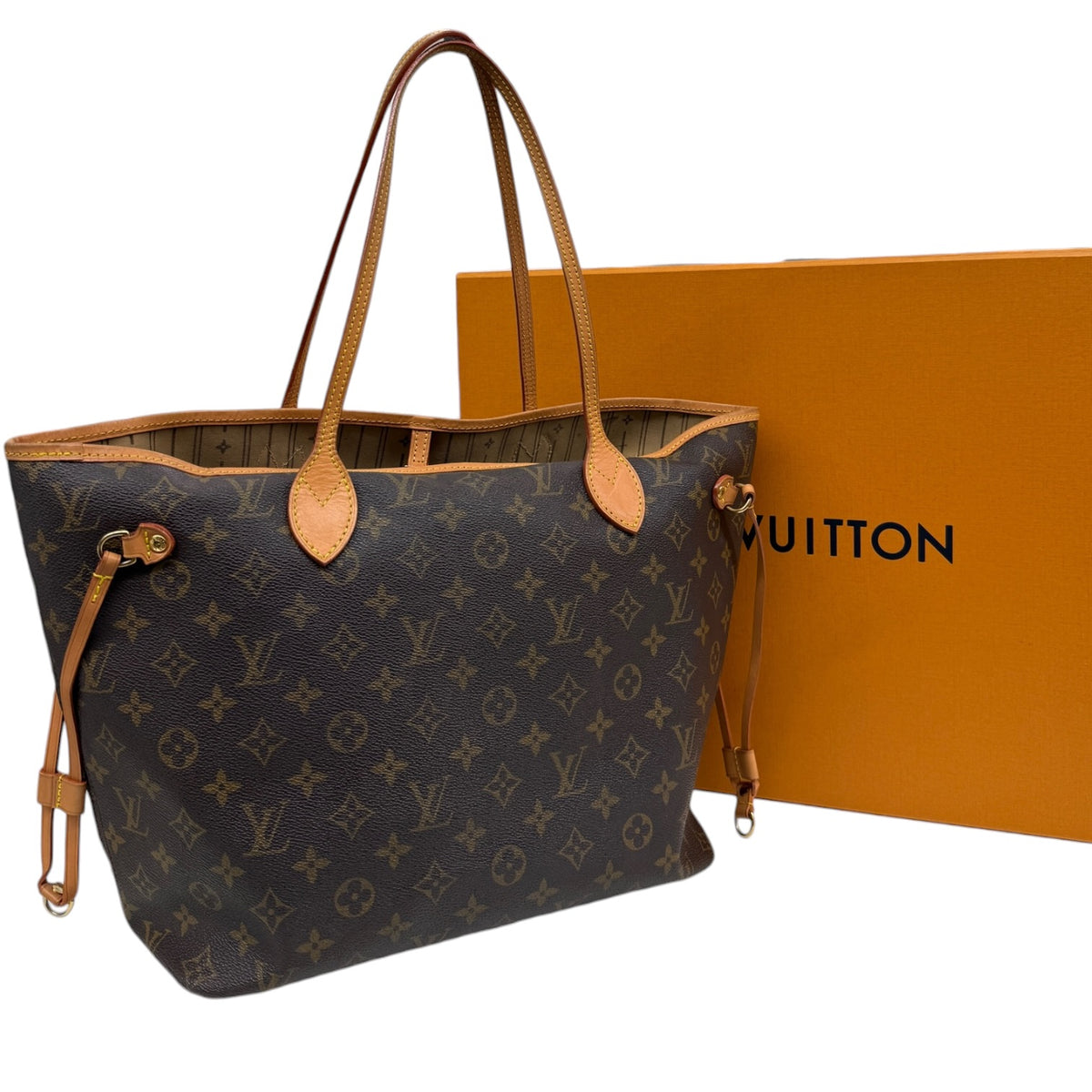 LOUIS VUITTON Tote Bag M40156 Brown MM REPAIR