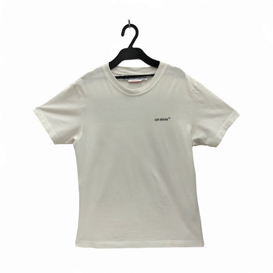 OFFWHITE T-shirt SIZE S Mens White OMAA027S22JER010 Rank B