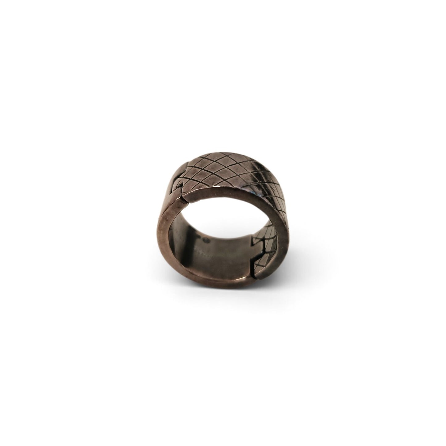 Ring BOTTEGA VENETA Silver Intrecciato Rank B