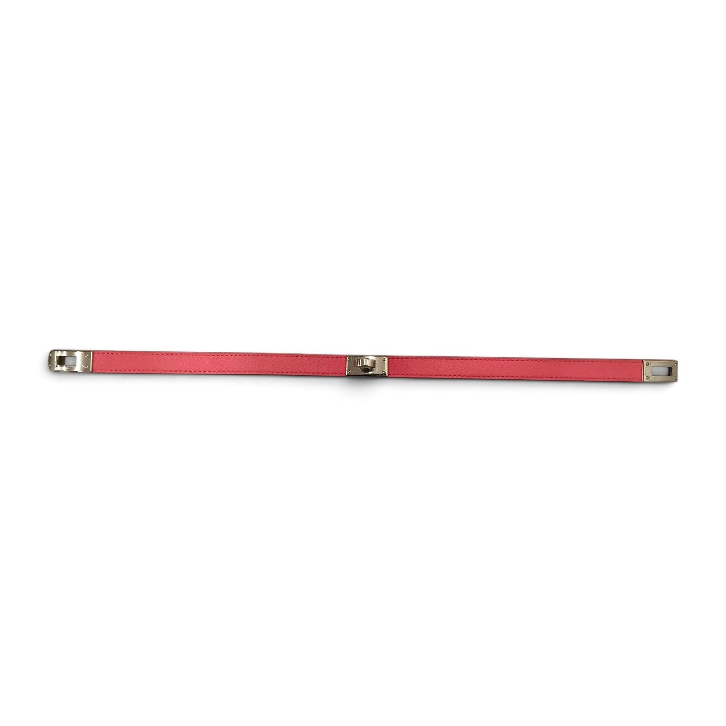 Bracelet HERMES Pink And Silver Mini Kelly Double A FS 004 GX  Rank B