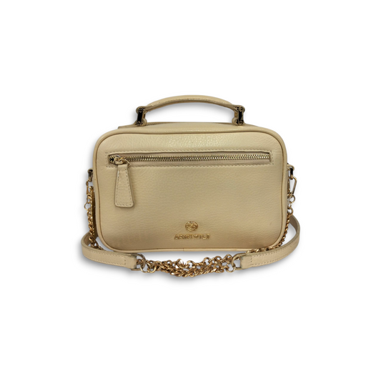 ARISTOTLE 2WAY Bag Beige *Stain* Rank B