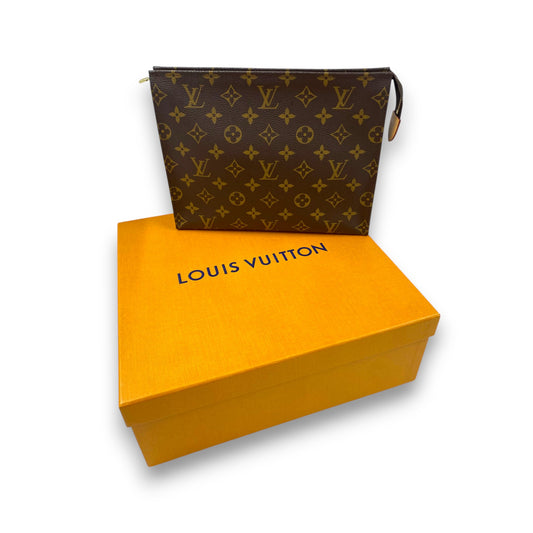 LOUIS VUITTON Pouch TOILETRY POUCH 26 M28264 Rank (A) Brown SA3290