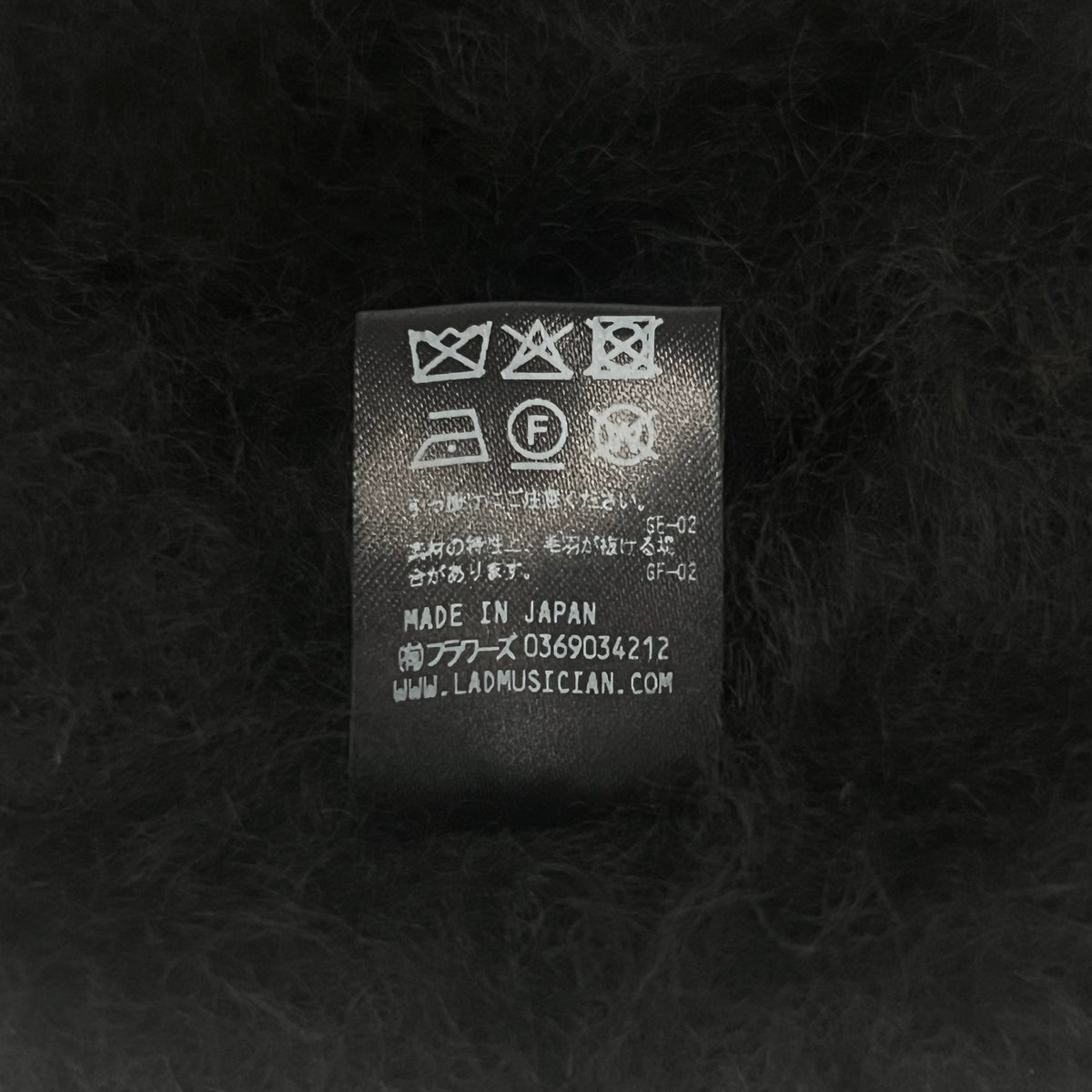 LAD MUSICIAN Cashmere Knit Rank (A) Black 2225-902