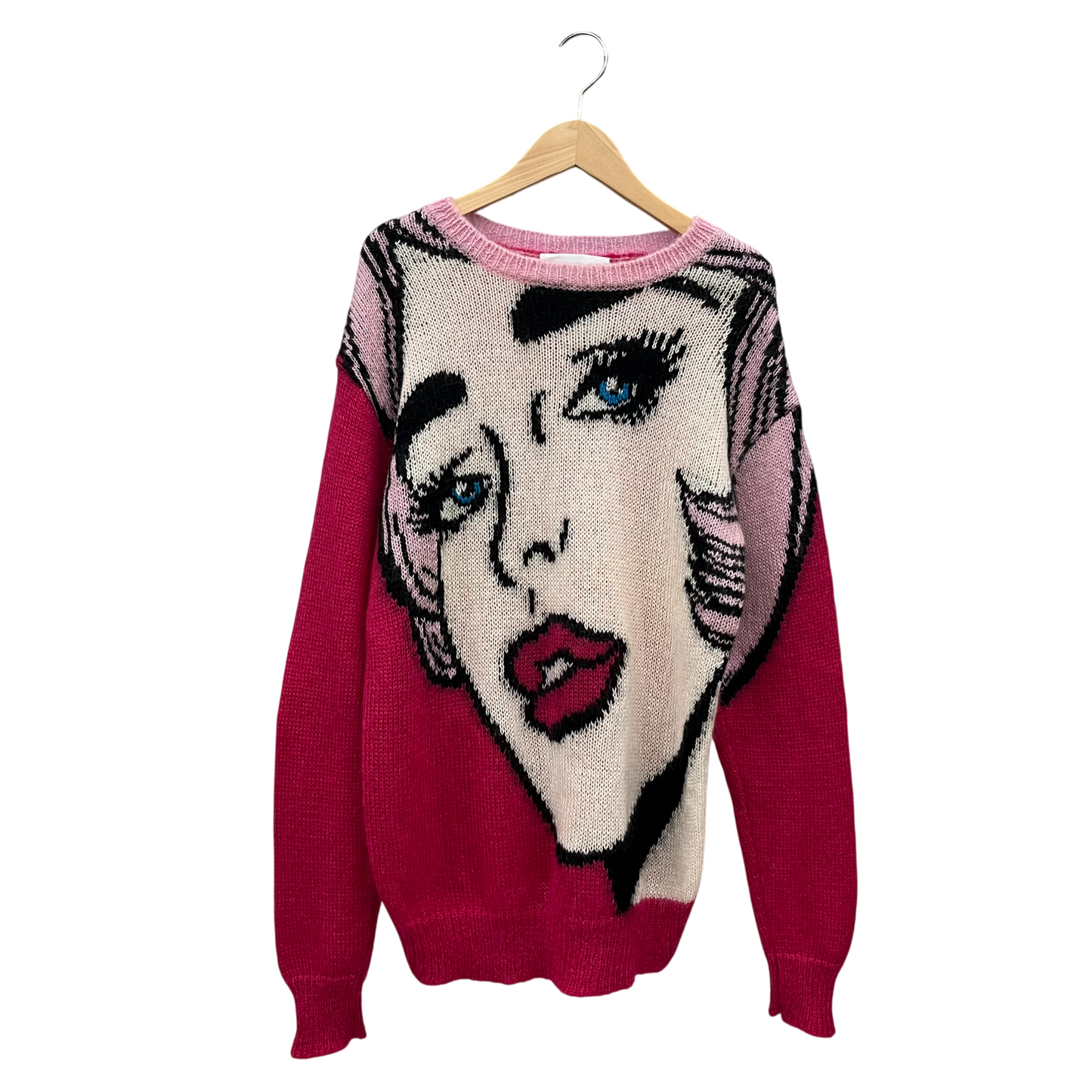 MOSCHINO Sweater SIZE unknown Lady's Shocking Pink Rank (B)