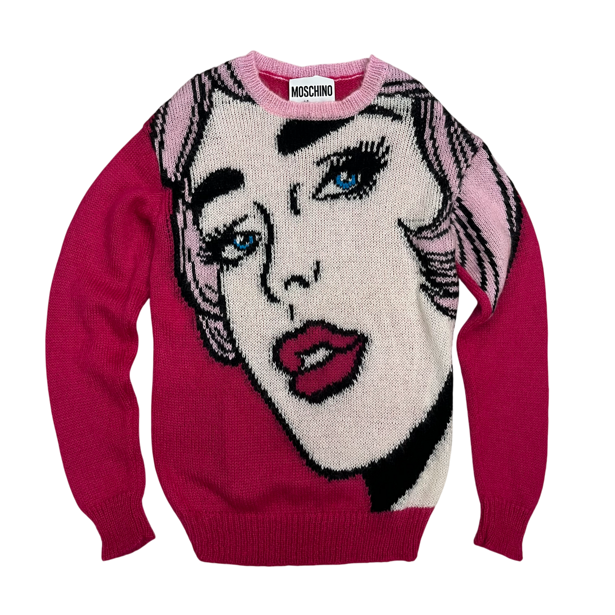 MOSCHINO Sweater SIZE unknown Lady's Shocking Pink Rank (B)