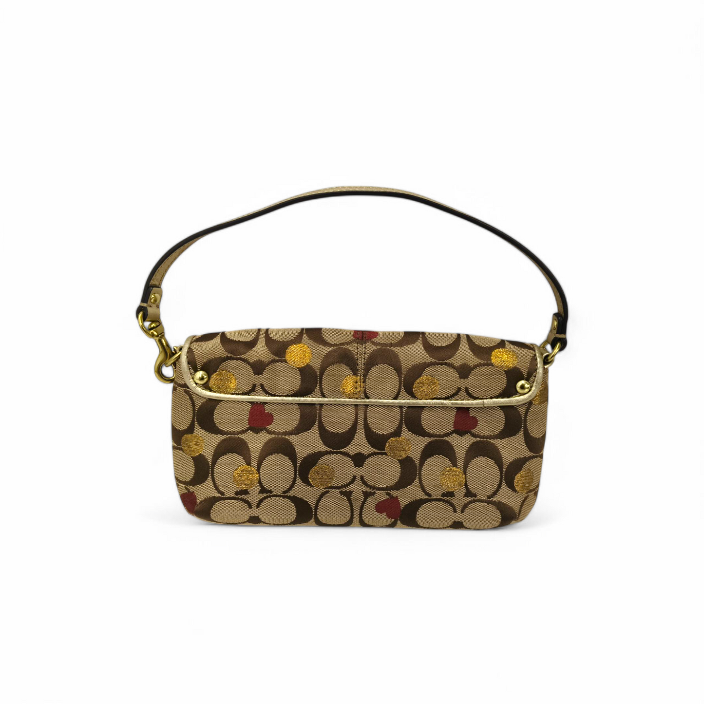 COACH Hand Bag F46934 Brown Rank B