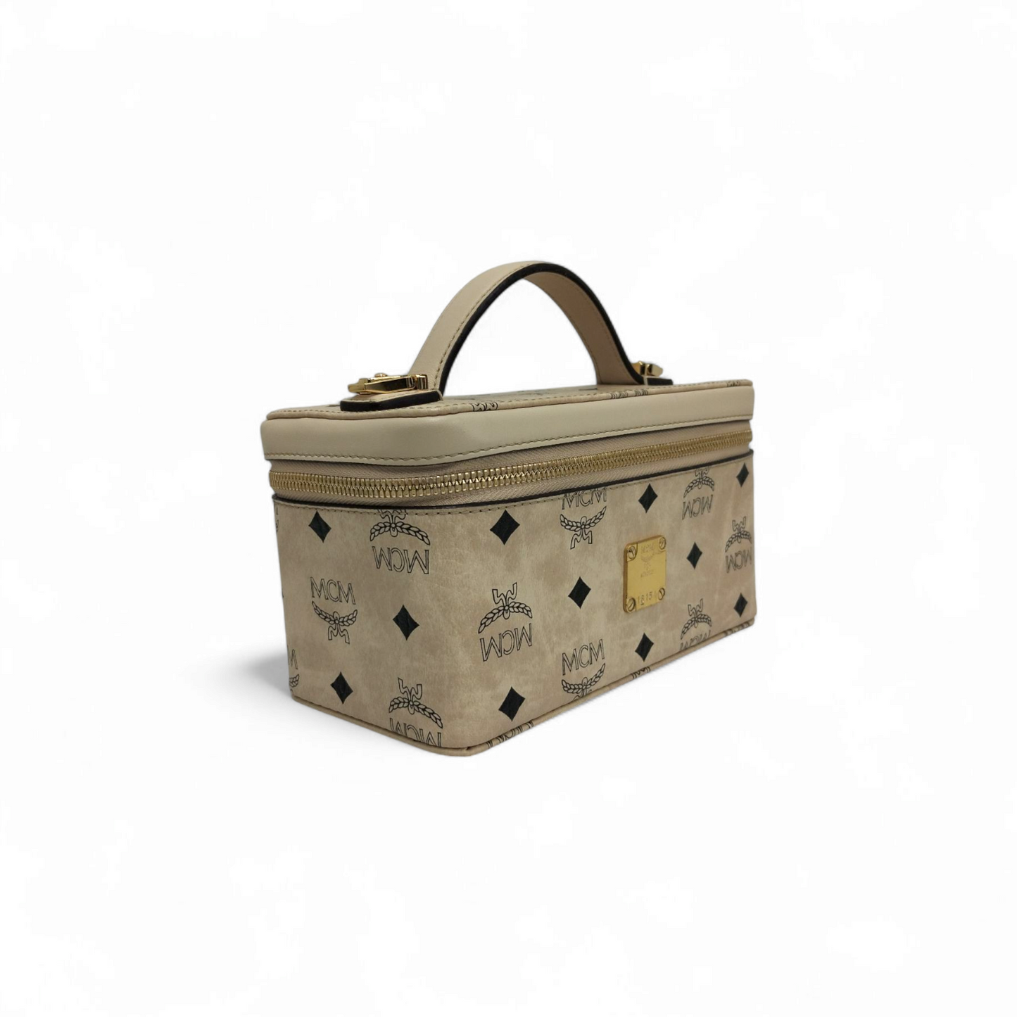 MCM 2WAY Bag Ivory *Stain* MYZ8AVI01 Rank B