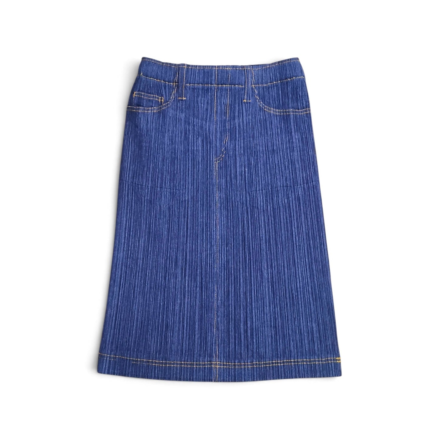 PLEATS PLEASE Skirt 1 Lady's Blue PP75-JG021 Rank B