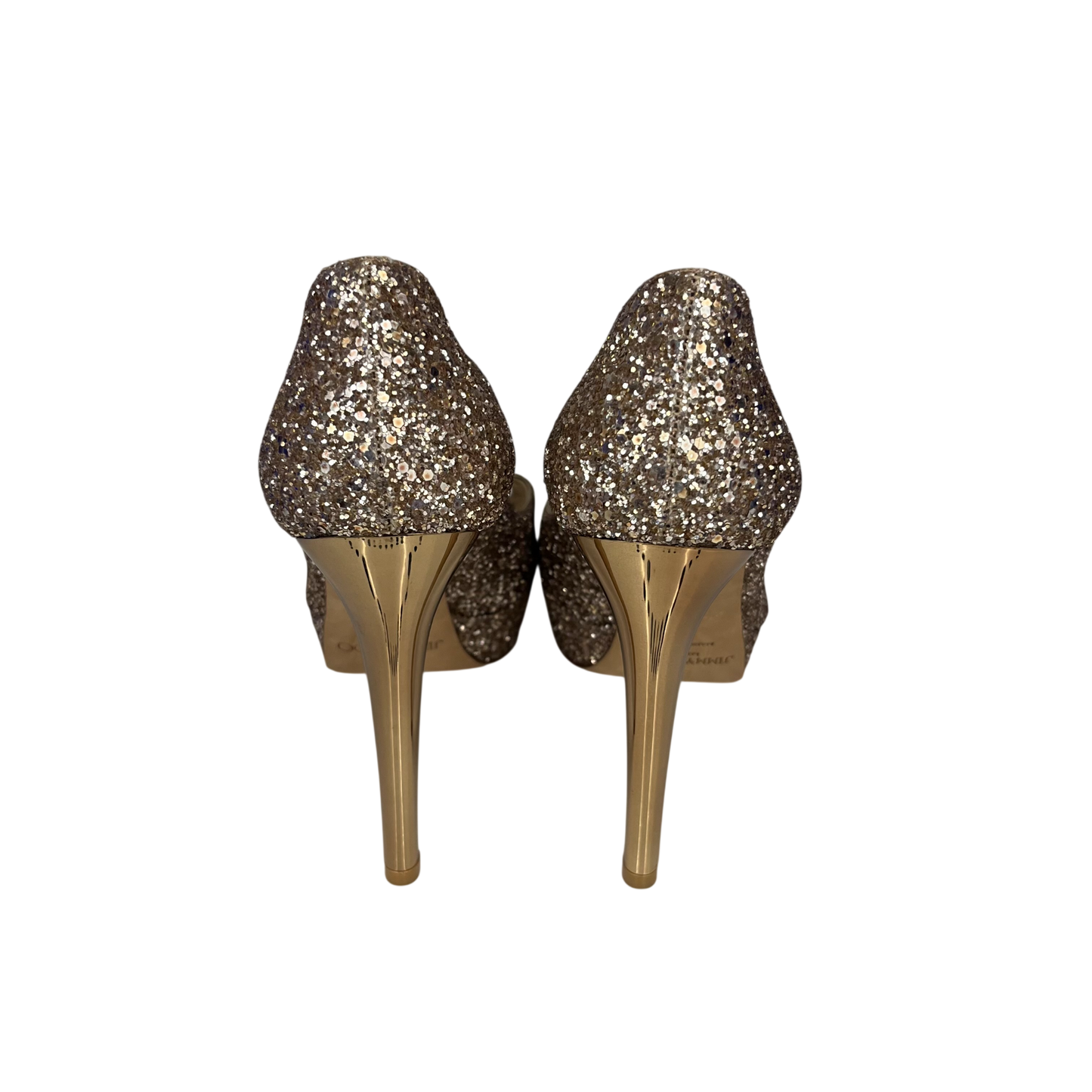 JIMMY CHOO High Heels Pumps 37 Lady's Gold Rank (A)