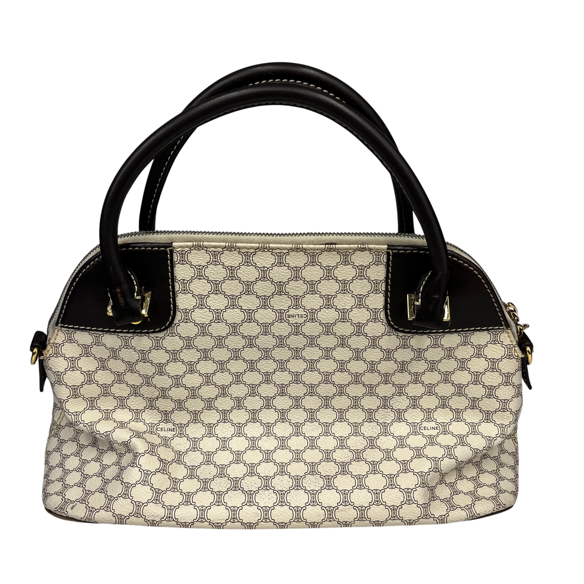 CELINE 2WAY Shoulder Bag Rank (BC) Beige Scratch/Stain SA 00/46