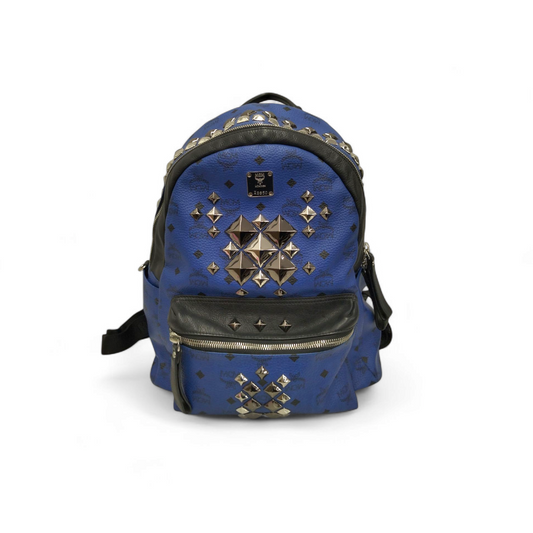 MCM Rucksack Blue MM4AVE51LM001 Rank B