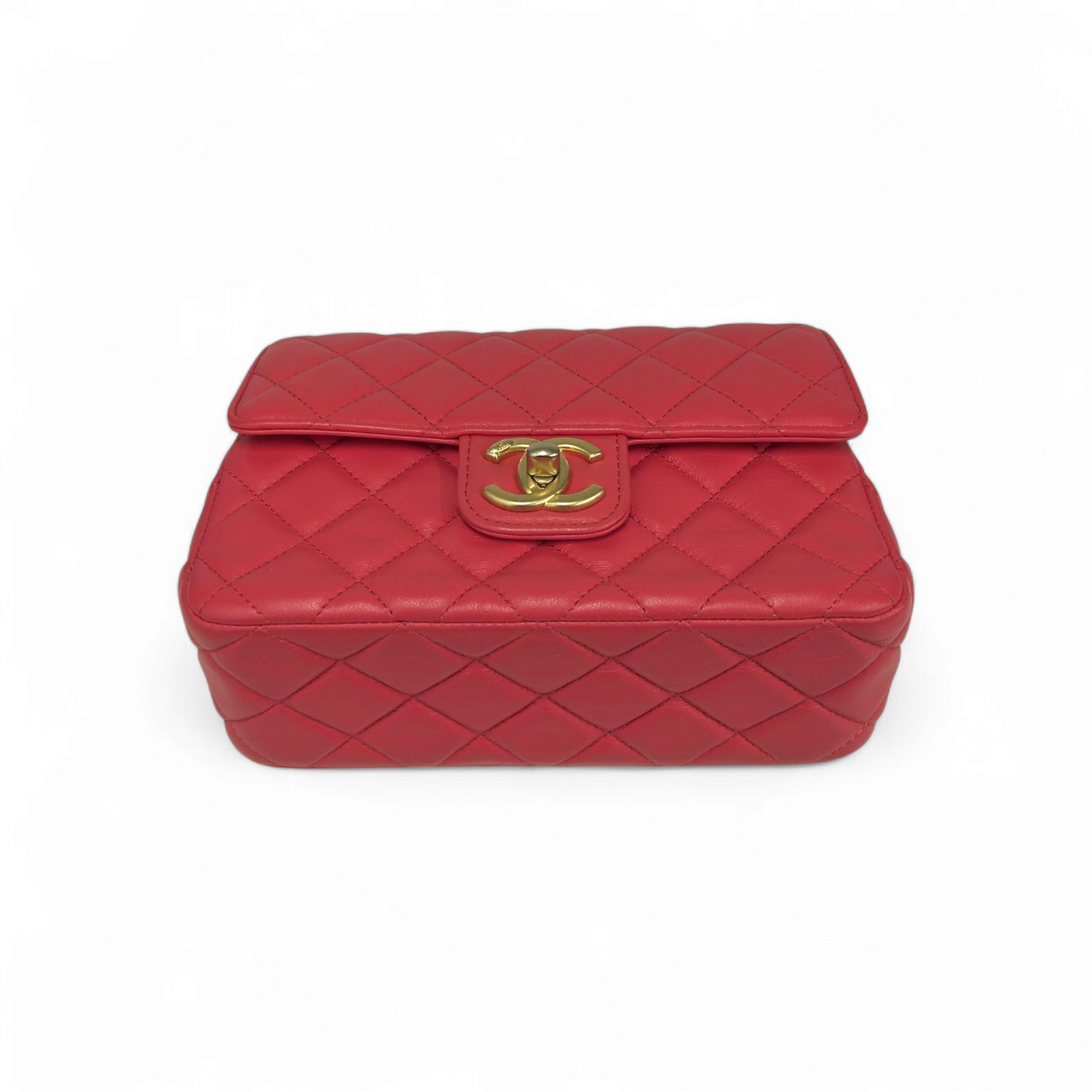 CHANEL Chain Shoulder Bag Mini Matrasse AS3737 Pink red Scratch TPN476H Rank (AB)