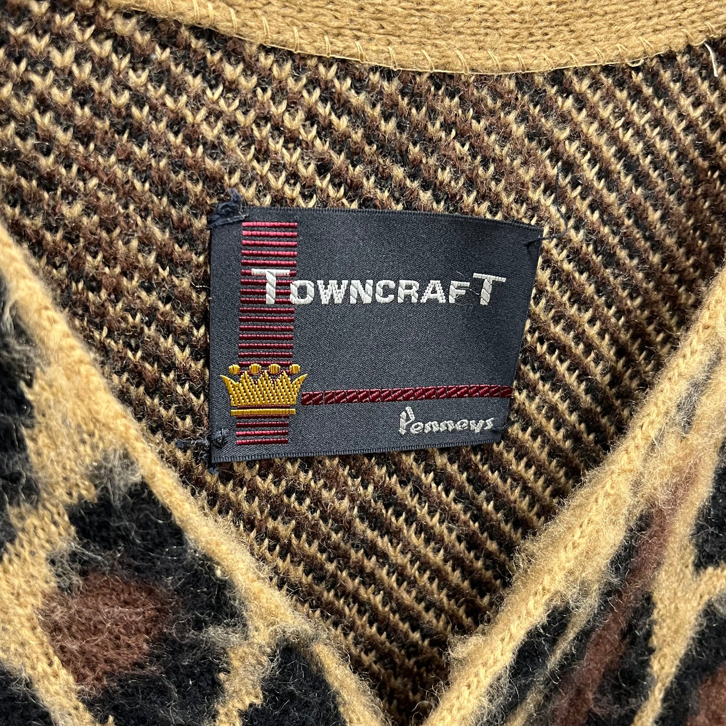 TOWN CRAFT Cardigan SIZE unknown Lady's Brown Rank (B) ** Tag Damage