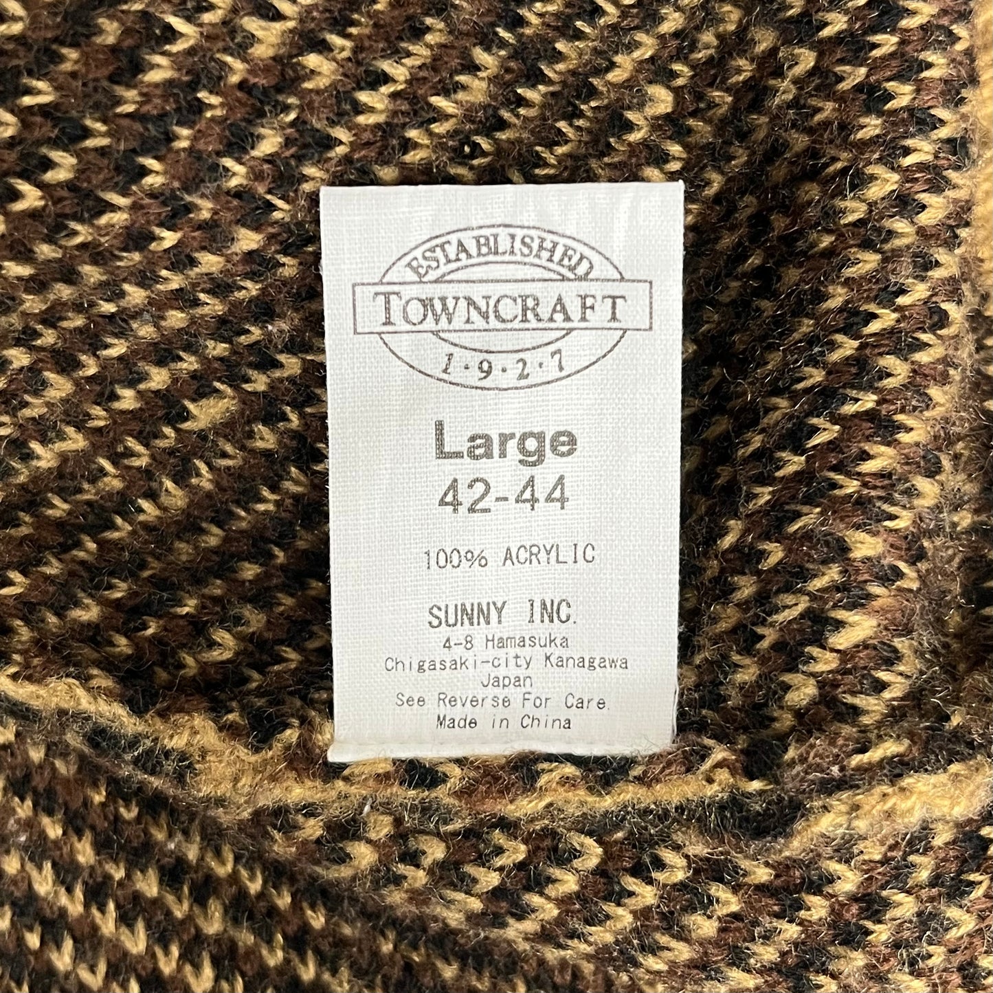 TOWN CRAFT Cardigan SIZE unknown Lady's Brown Rank (B) ** Tag Damage