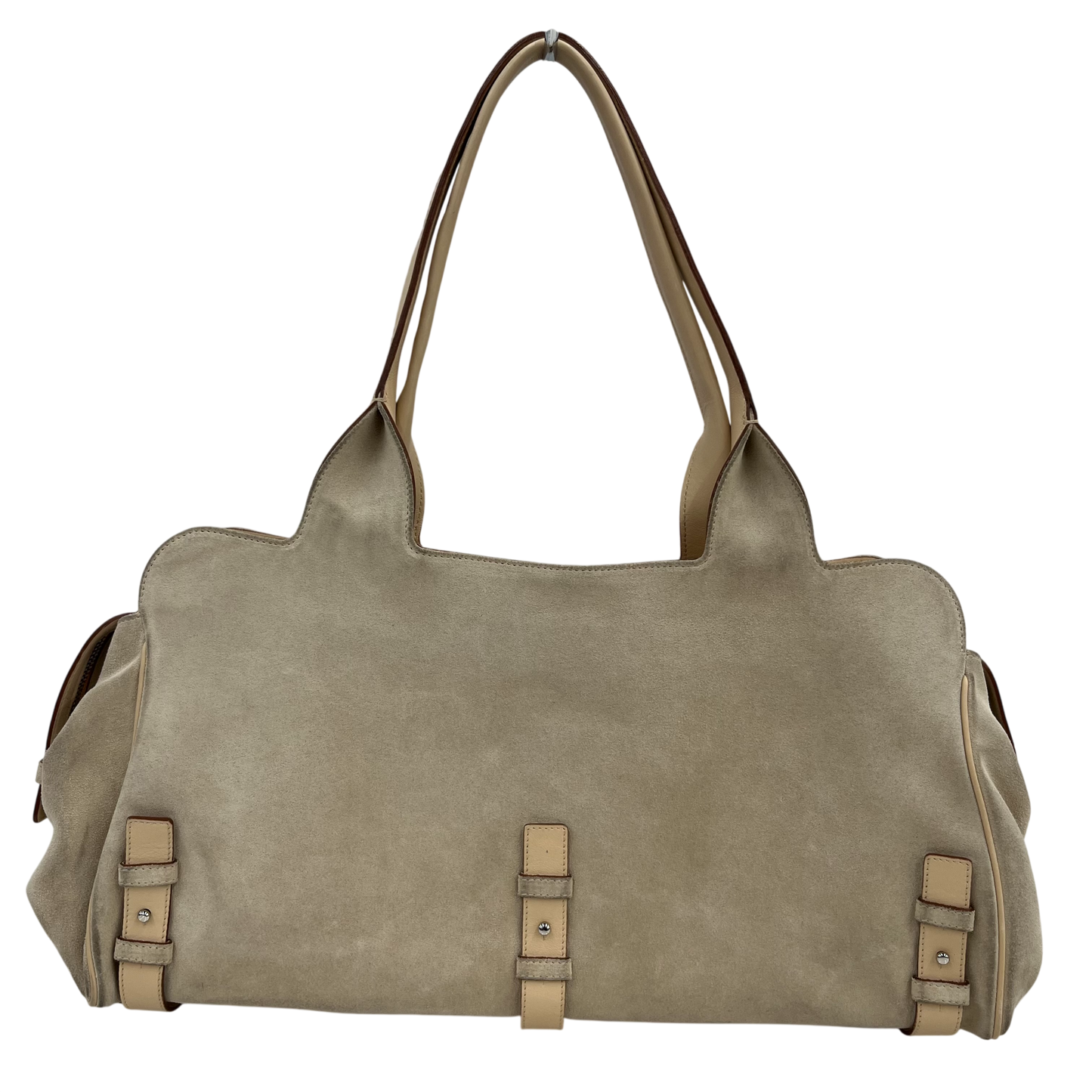 Salvatore Ferragamo Rabbit Fur Shoulder Bag DH-21 5742 Rank (B) Ivory Stain