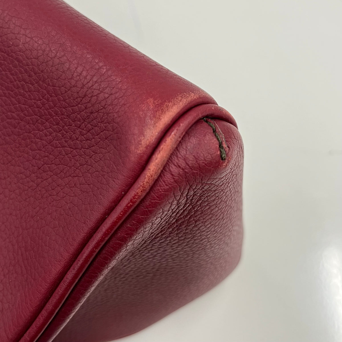 Cartier Handbag Rank (B) Burgundy Scratch