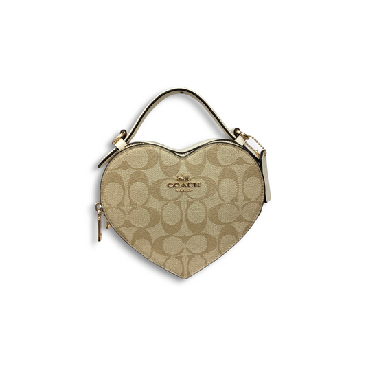 COACH 2WAY Bag CJ450 Beige Rank A