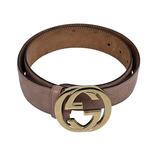 GUCCI Belt size 34 114876 480199 Pink Stain