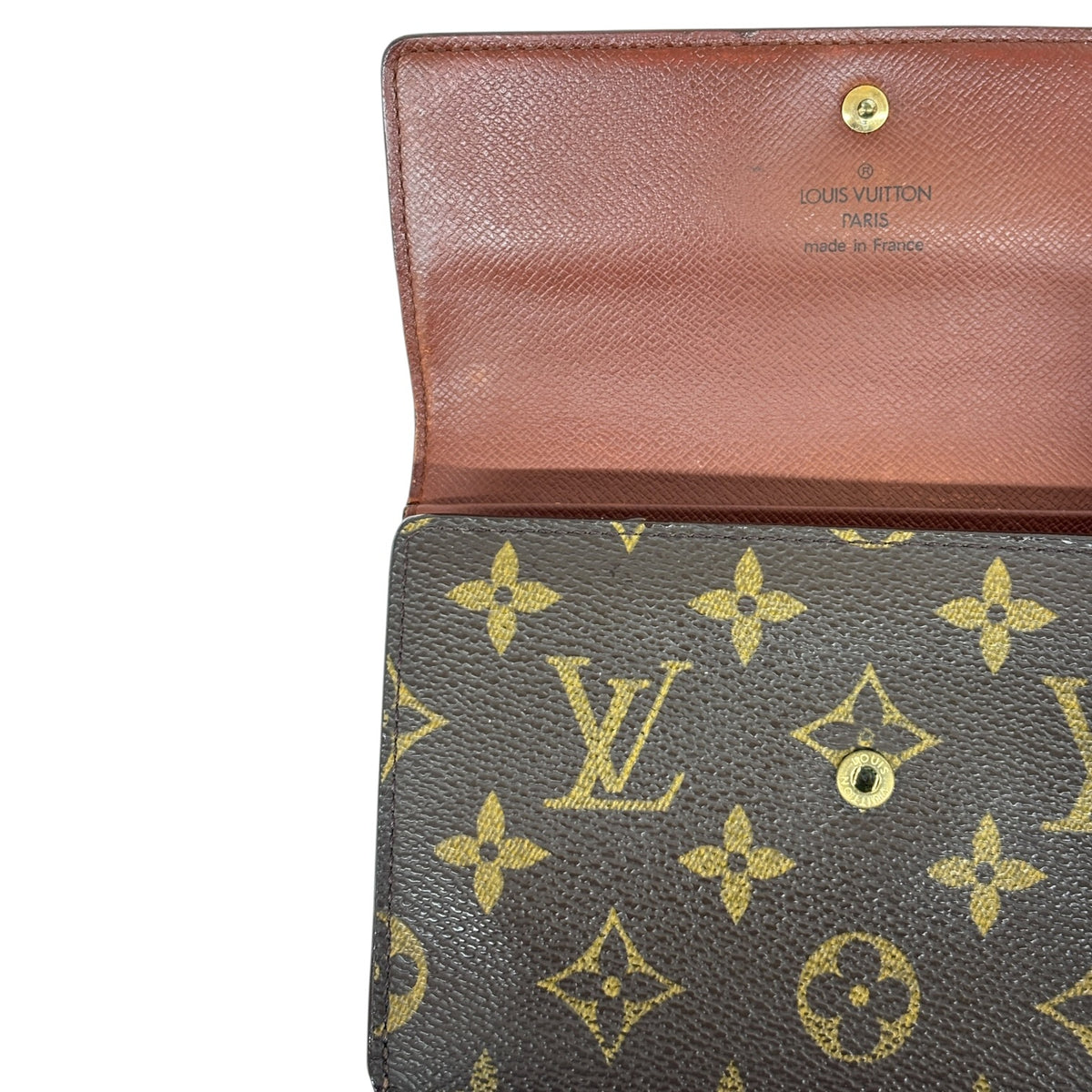 LOUIS VUITTON Long Wallet Monogram M61202 Brown