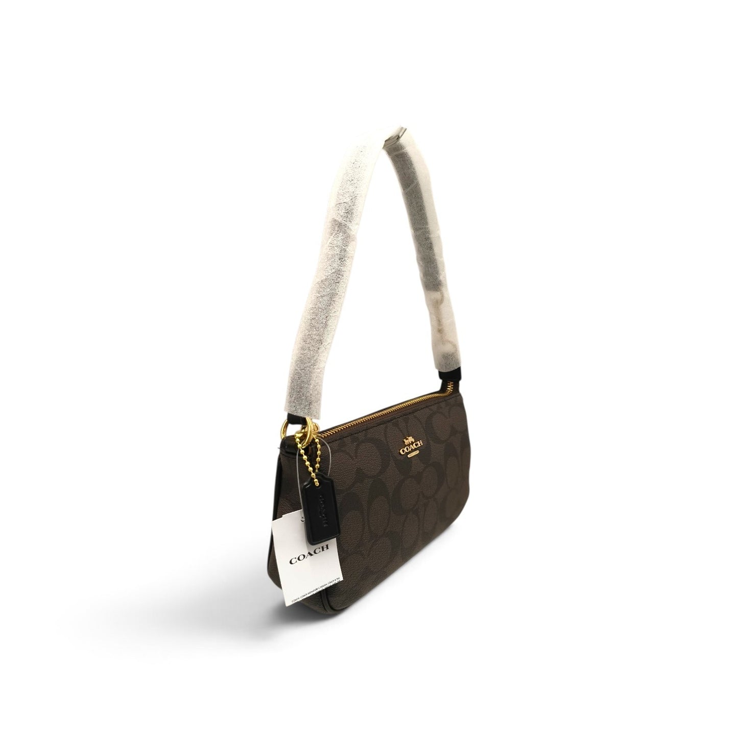 COACH Handbag CS442 Dark Brown NO Lita 19 Rank A