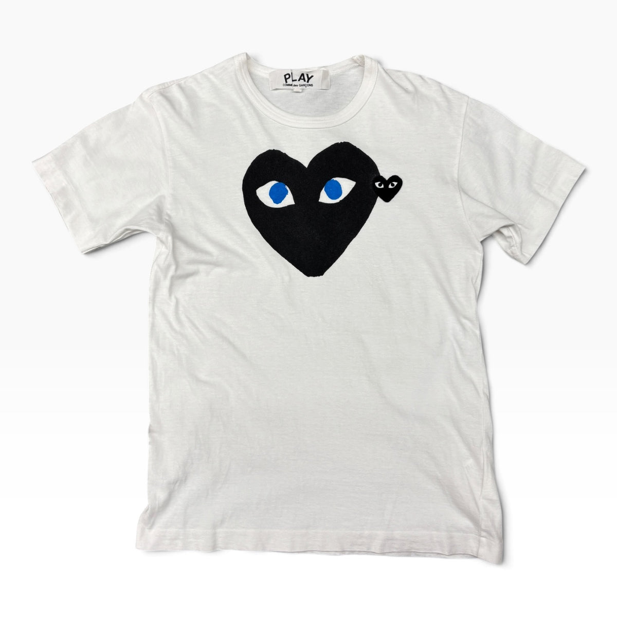 PLAY COMME des GARCONS T-Shirt Size S Lady's White AZ-T088 Rank (B)