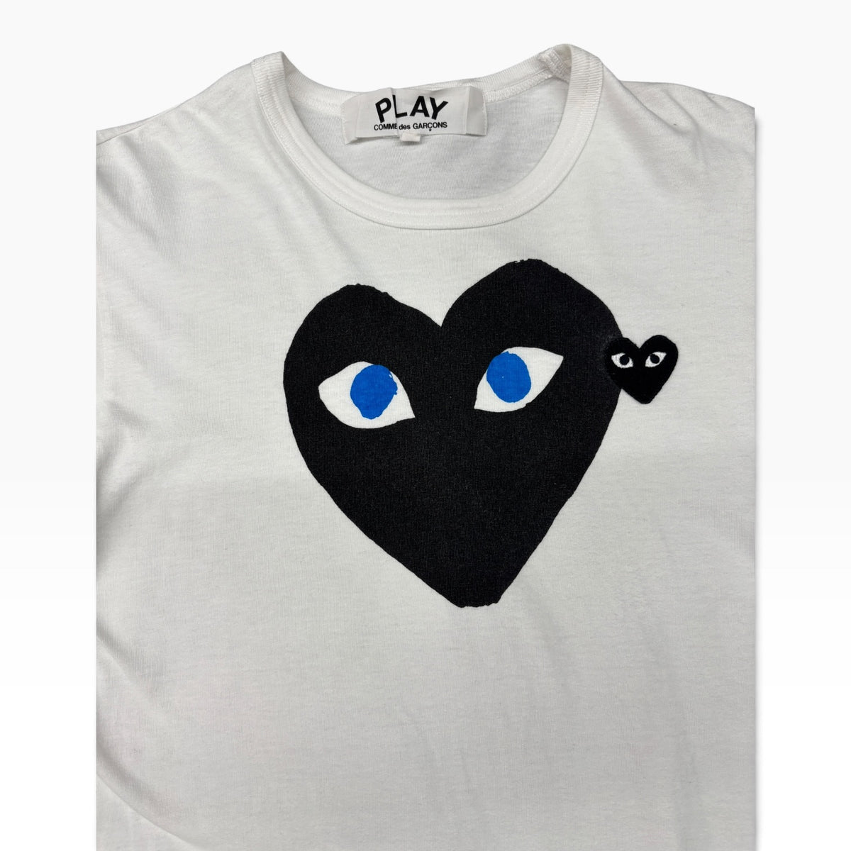 PLAY COMME des GARCONS T-Shirt Size S Lady's White AZ-T088 Rank (B)