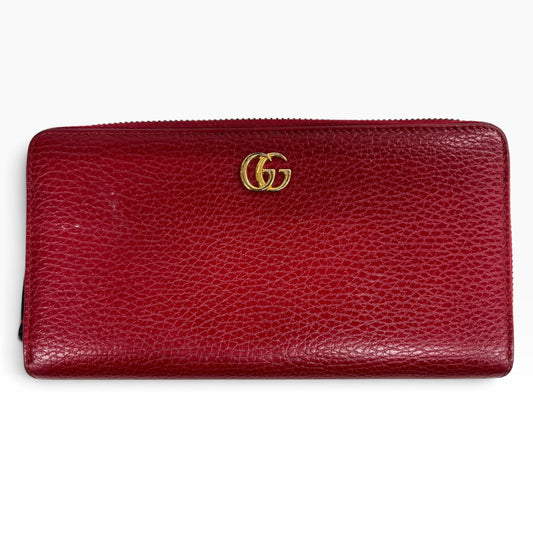 GUCCI Long Wallet 456117 Red