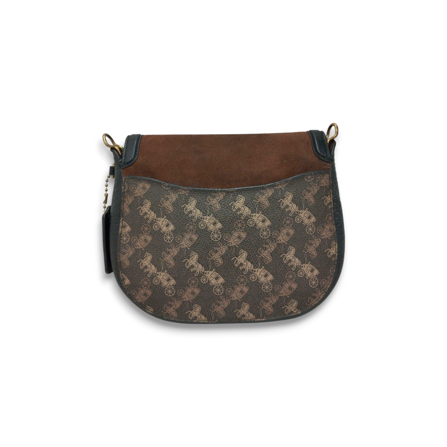 COACH Shoulder  Bag D2057-88236 Brown *Stain TAG Damage* Rank B