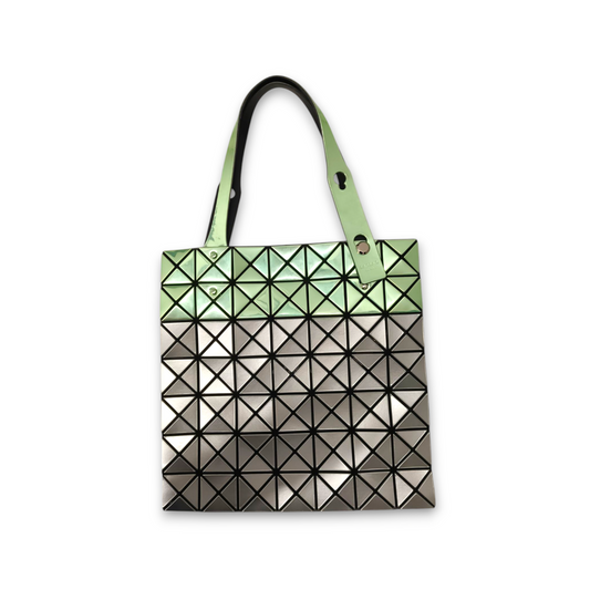 BAO BAO ISSEY MIYAKE Shoulder Bag BB98-AG142 Gray/Green Rank B