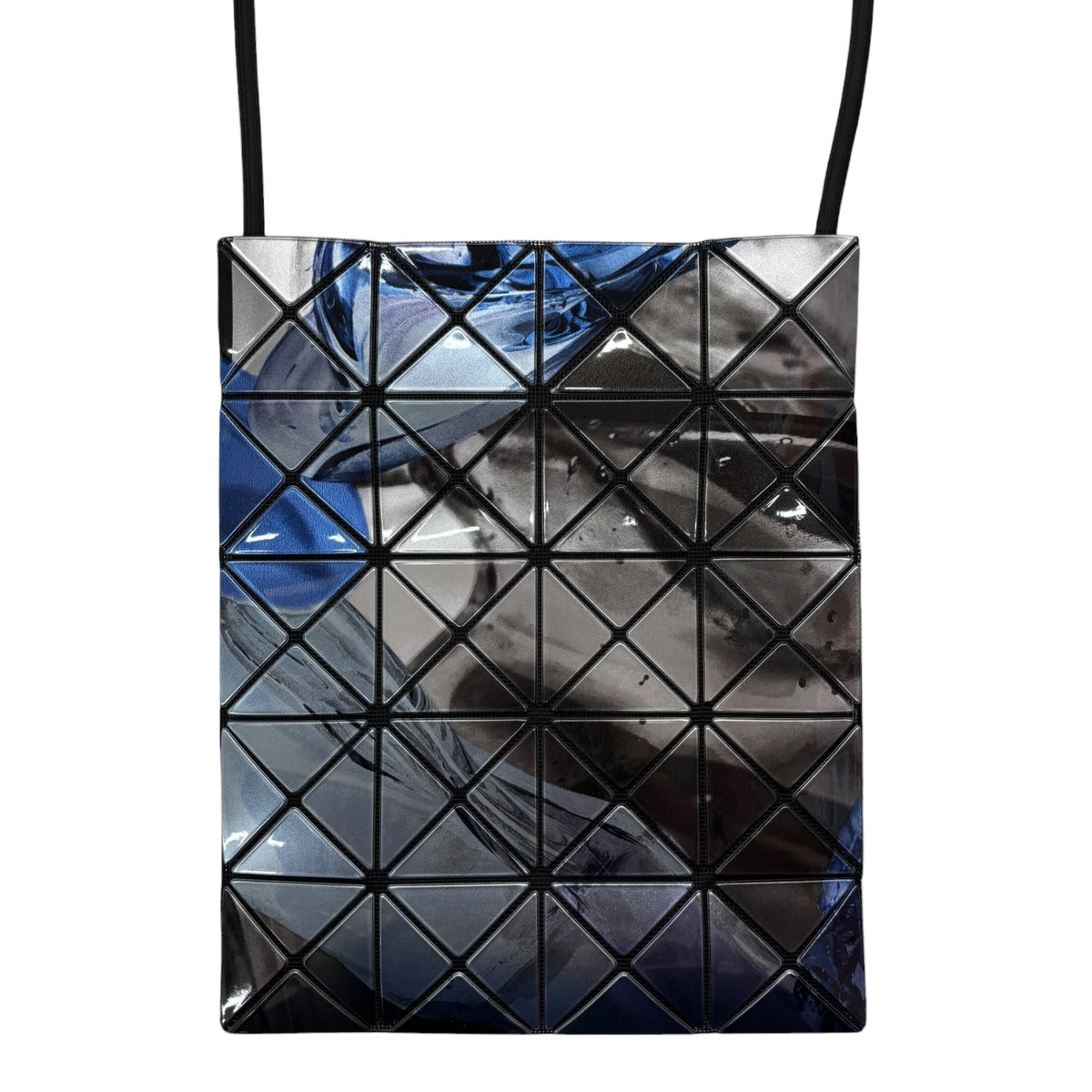 BAO BAO ISSEY MIYAKE Shoulder Bag BB13-AG801 Blue/Black/Silver