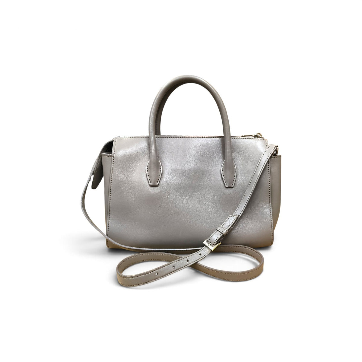 MIU MIU 2WAY Bag 5BB003 Gray *Scratch/Damage* 53 Rank B