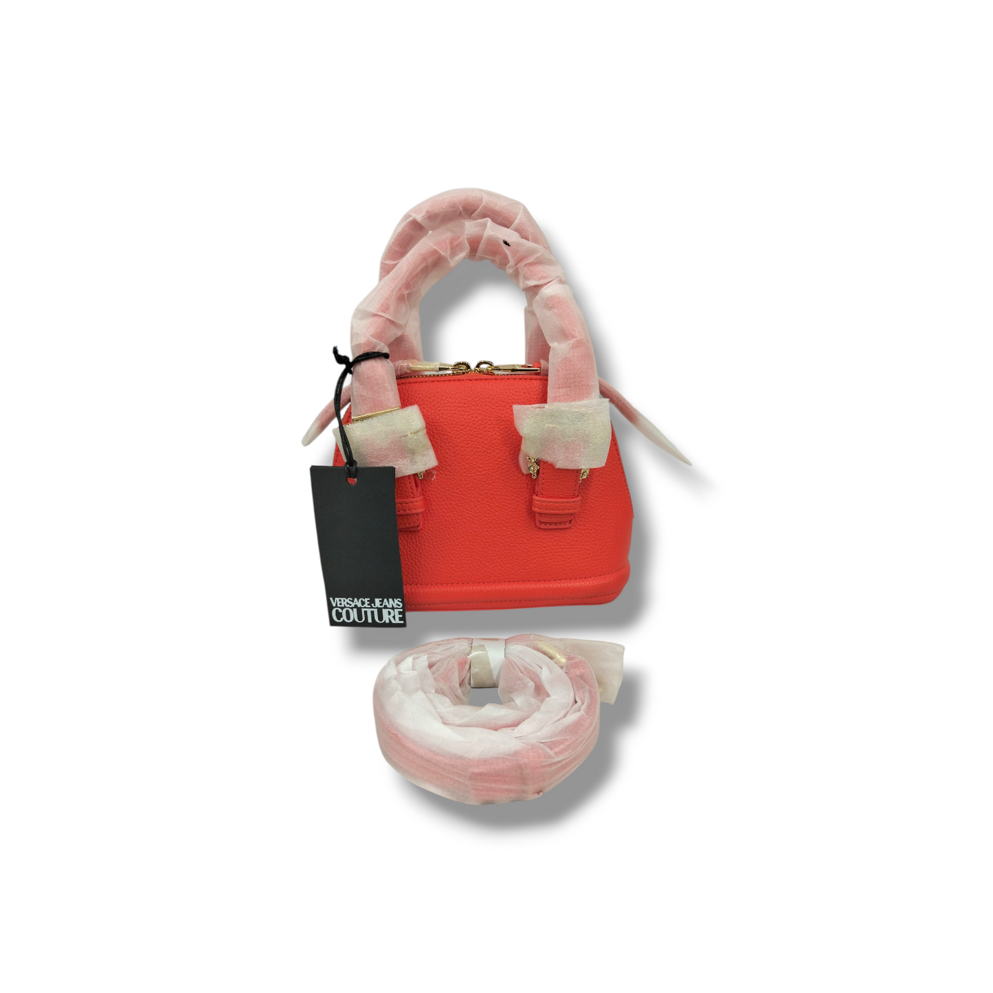 VERSACE JEANS COUTURE 2WAY Bag 74VA4BF7 Unused Item Red