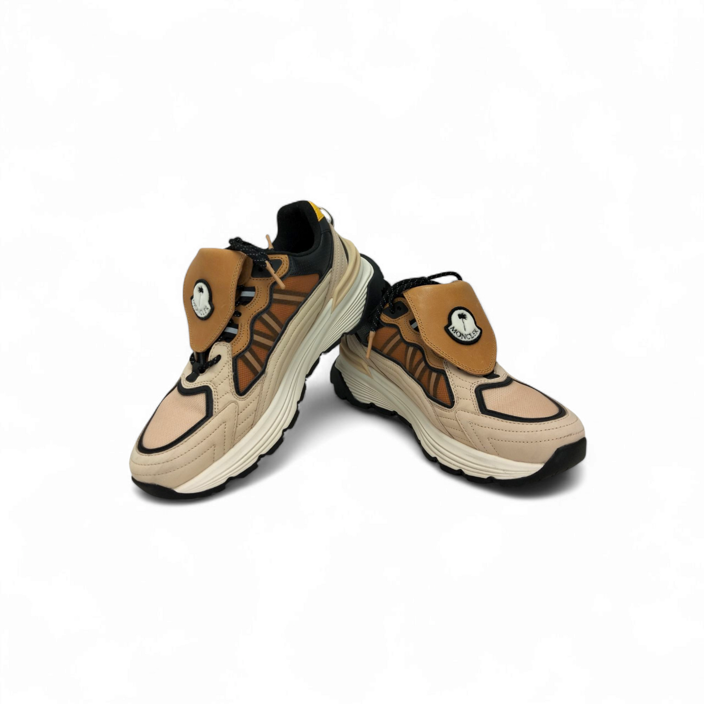 MONCLER Sneaker Size 42 Mens Beige palm lite runner Rank A