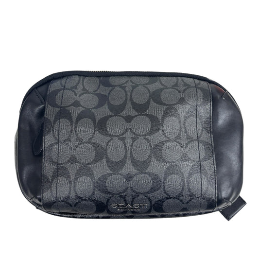 Coach Body Bag F38749 Black E1947 Rank (B)