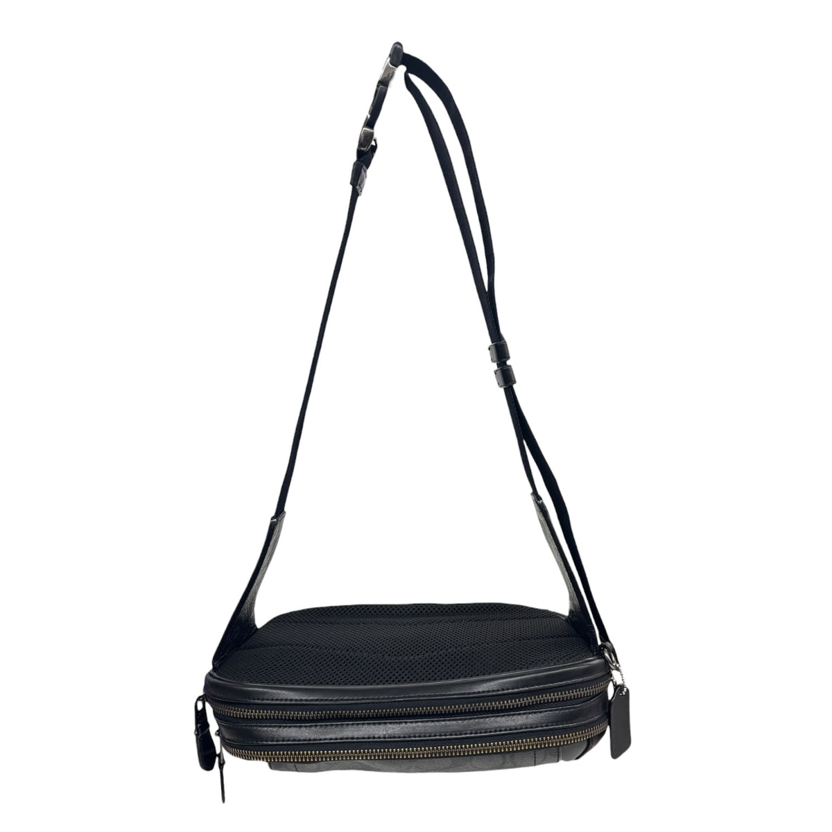 Coach Body Bag F38749 Black E1947 Rank (B)