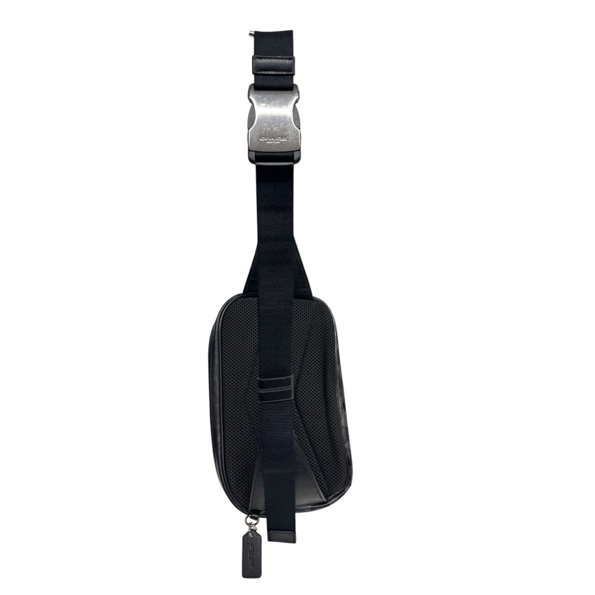 Coach Body Bag F38749 Black E1947 Rank (B)