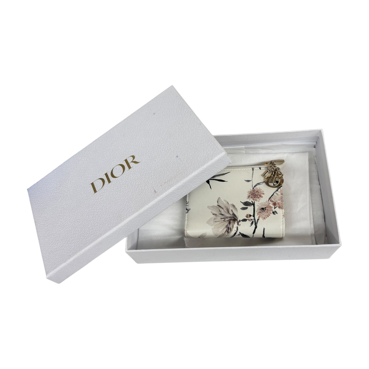 Christian Dior Wallet White 47MA 0235 Rank (B)