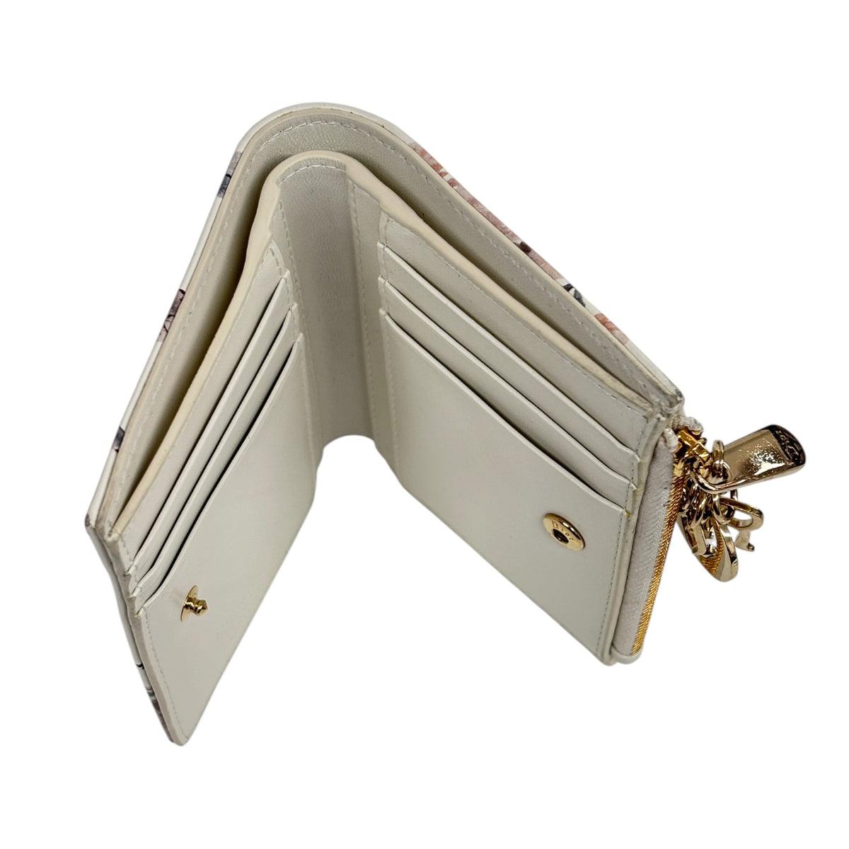 Christian Dior Wallet White 47MA 0235 Rank (B)