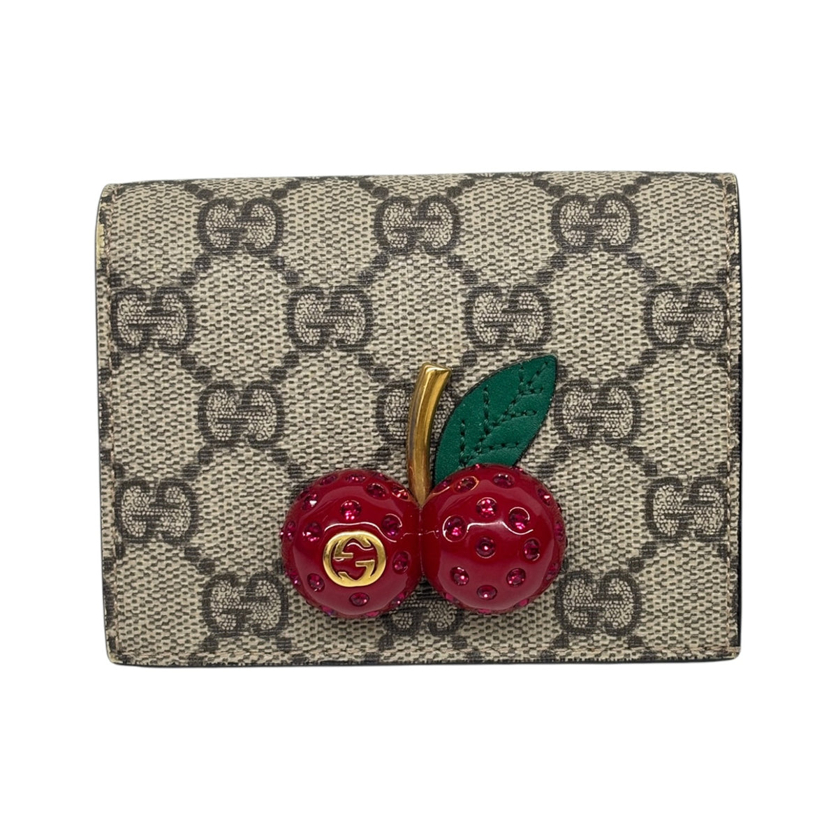 GUCCI Wallet 476050  Beige/Red Scratch 1147 Rank (B)
