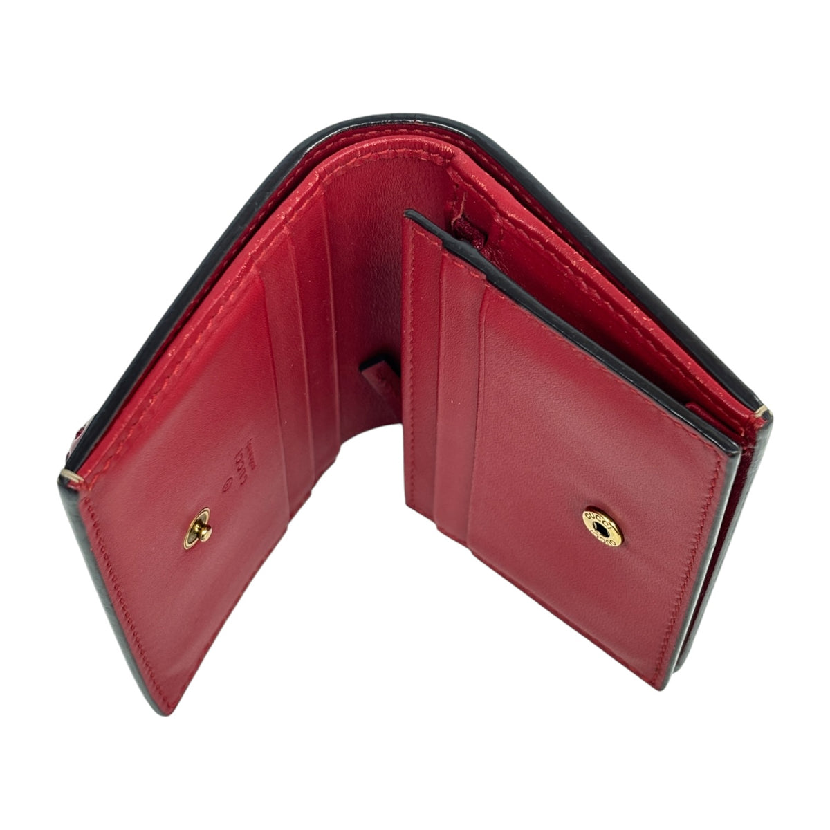 GUCCI Wallet 476050  Beige/Red Scratch 1147 Rank (B)