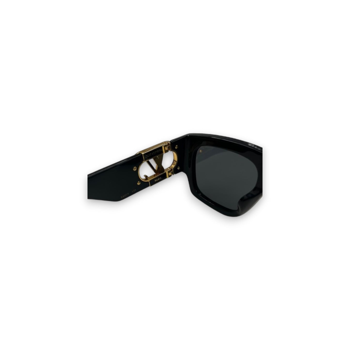 LOUIS VUITTON Sunglasses Z1478E Black/Gold Rank(B)