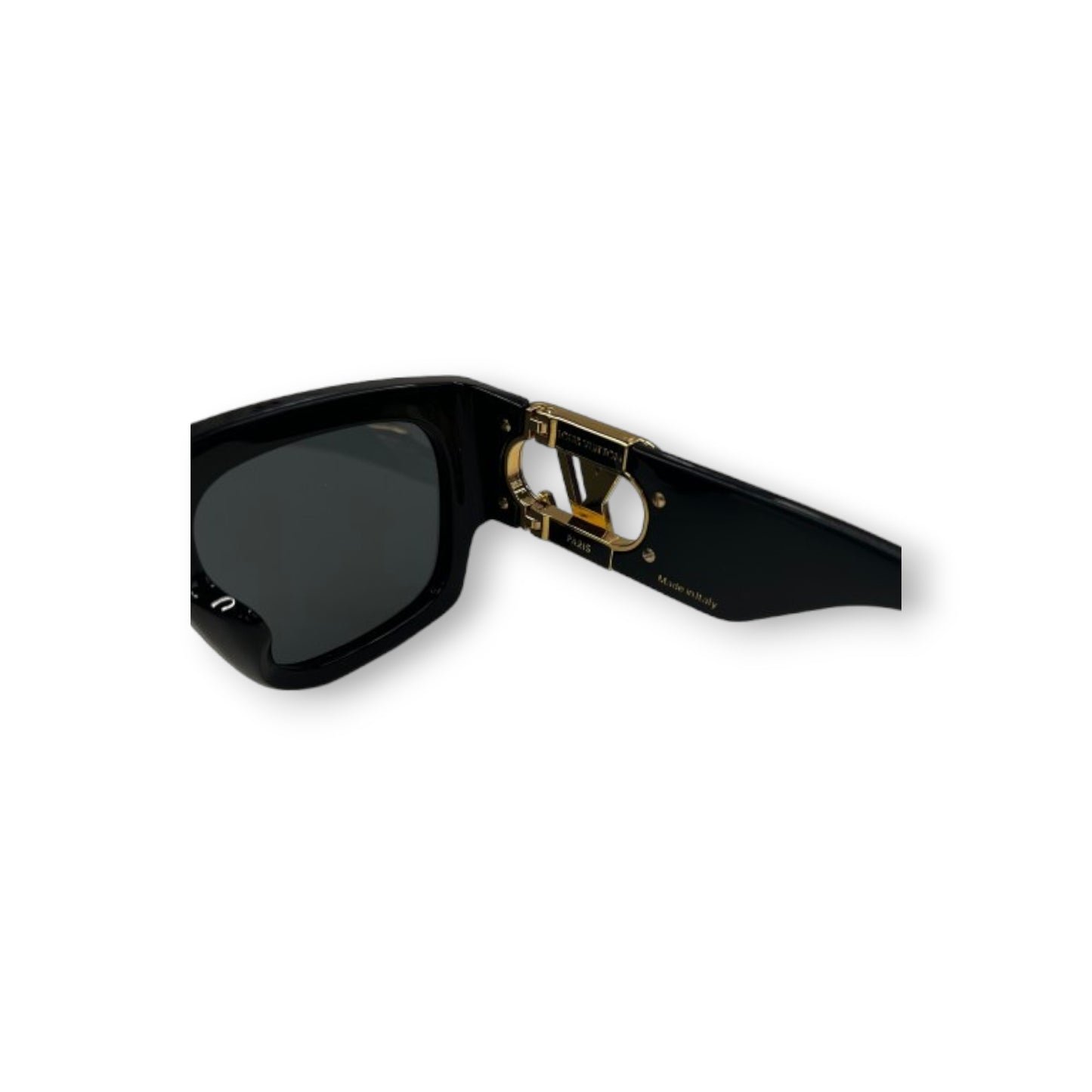LOUIS VUITTON Sunglasses Z1478E Black/Gold Rank(B)