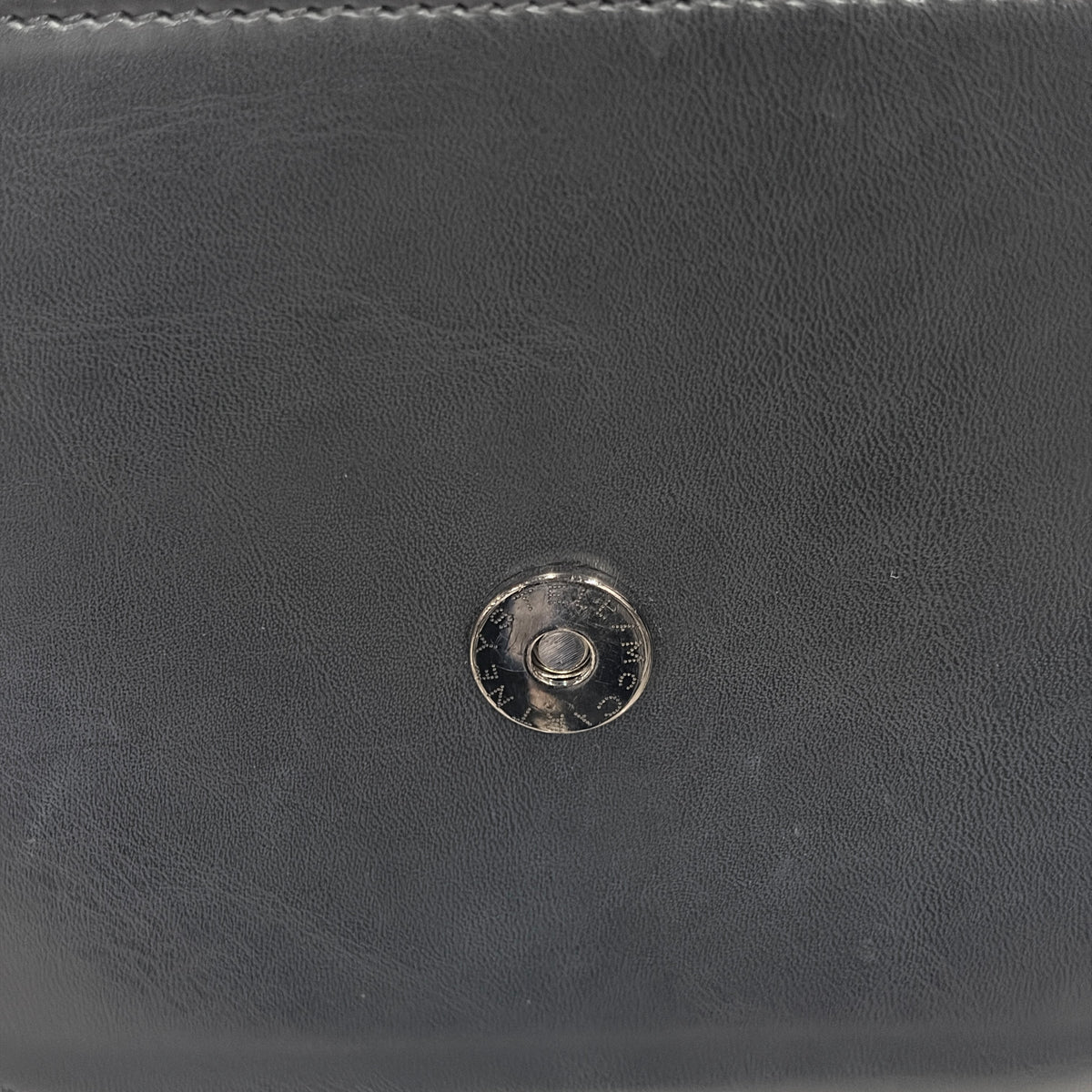 STELLA McCARTNEY Shoulder Bag Falabella Box Black/Silver Scratch 469027