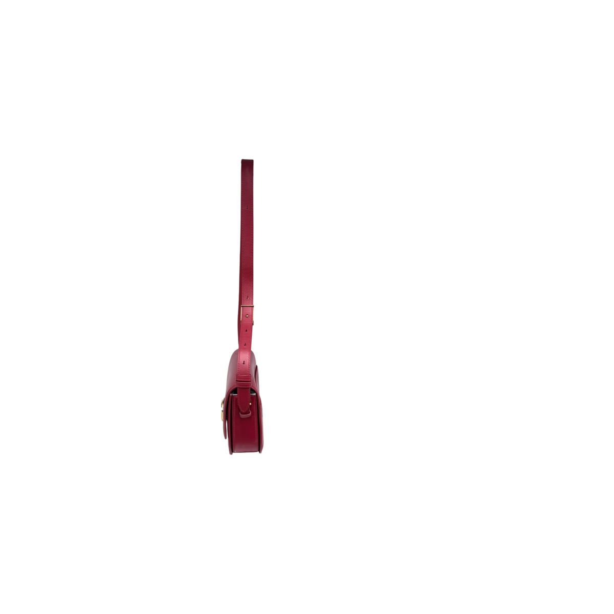Song Mont Shoulder Bag Tofu Bag Red Rank (B) Scratch