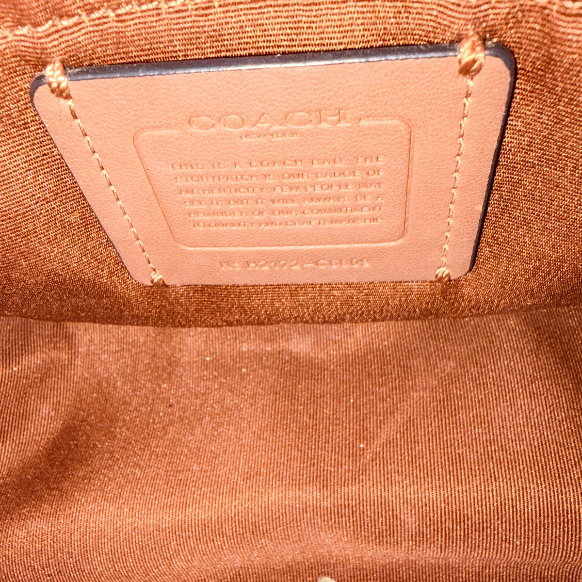 COACH Shoulder Bag C6809 Brown Kleo Hobo In Signature Canvas Rank (B)