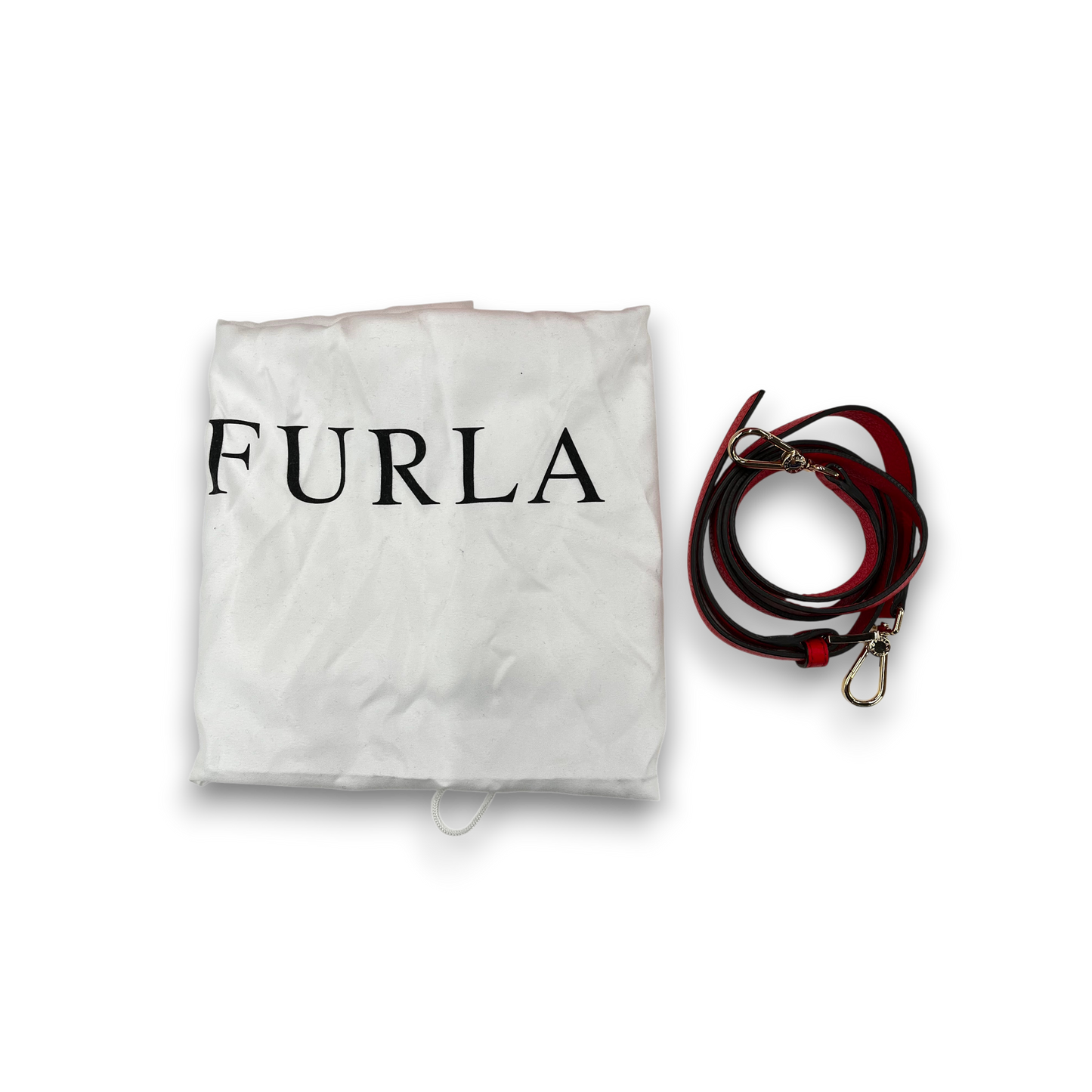 FURLA 2WAY Bag Red F7590 Rank(B)